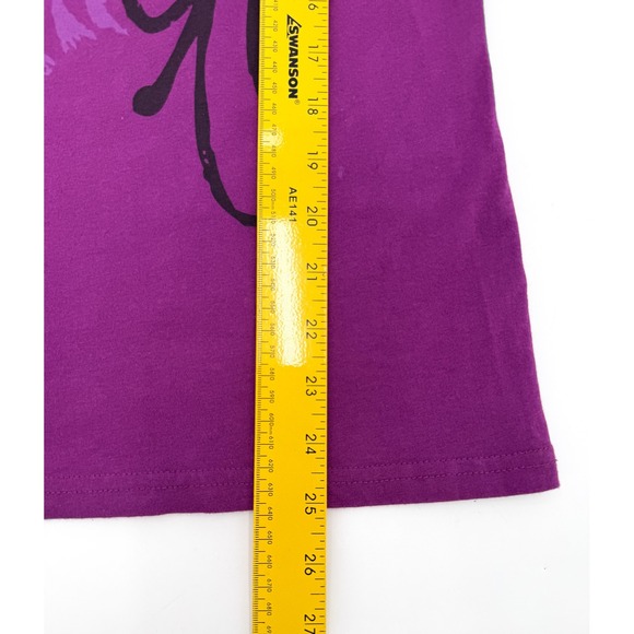 Harley-Davidson Shirt Womens XL Purple Scoop Neck Graphic Short Sleeve Made USA - Picture 6 of 9